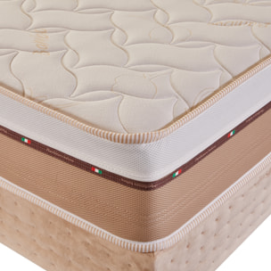 Materasso 800 Molle Insacchettate Memory Bugnato 11 zone Sfoderabile 140x190x26