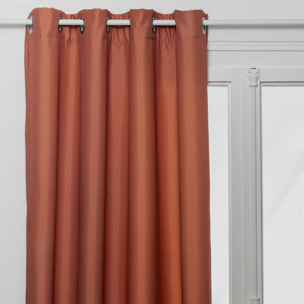 Rideau isolant Neal terracotta 140x260cm