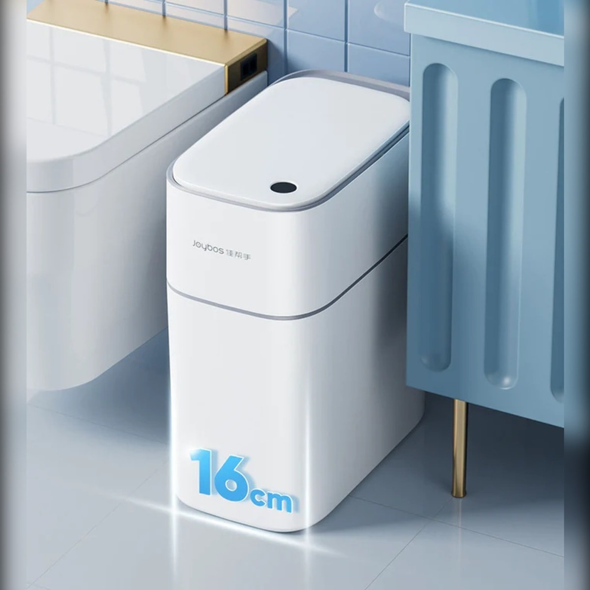 Papelera cubo de basura 15 l con sensor de movimiento inteligente sin contacto - incluye 20 bolsas de basura