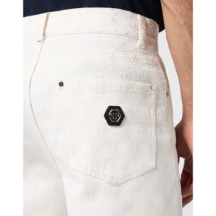 PHILIPP PLEIN Formentera Fit Shorts Embroidery Monogram