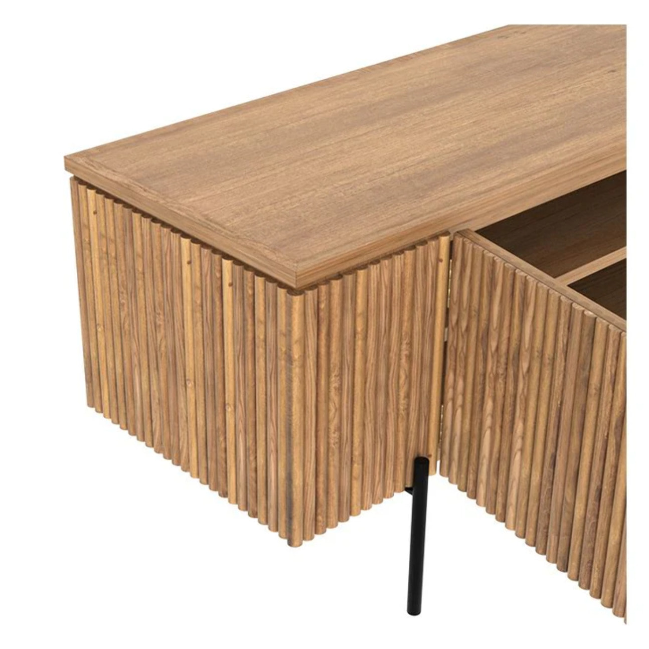Meuble TV en bois de teck 160 cm - Gordes