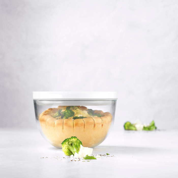 Bol sous vide M / 18 cm, Verre, Transparent