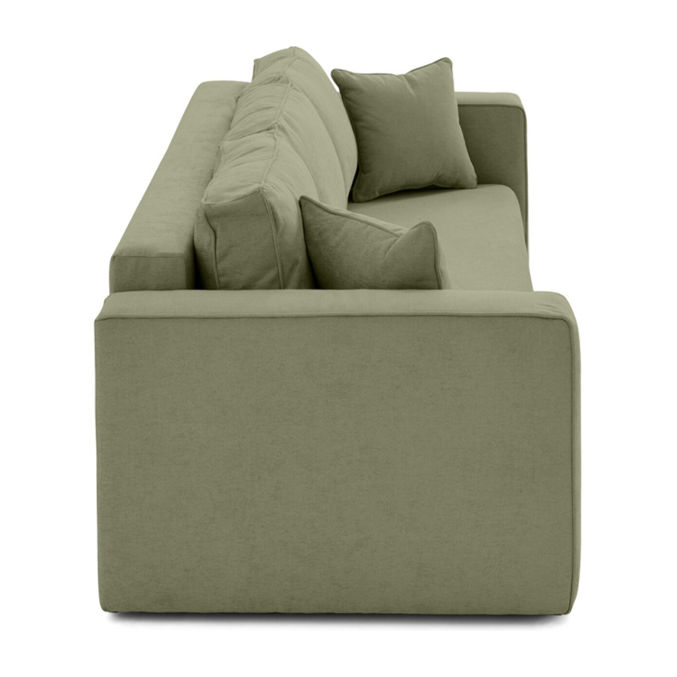 Topaze - canapé 3 places - convertible avec coffre - en tissu - Vert