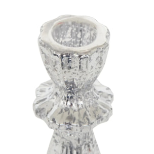 BOUGEOIR VR ARGENT H20CM