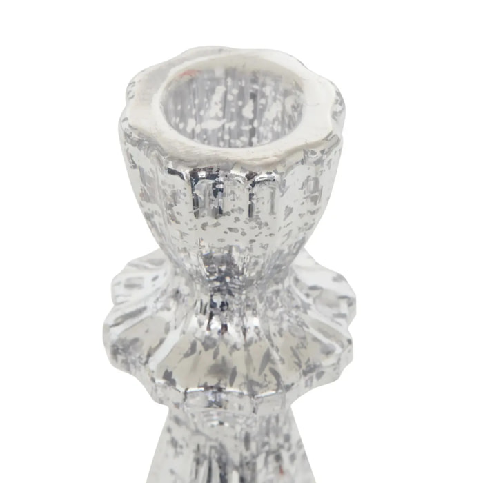 BOUGEOIR VR ARGENT H20CM