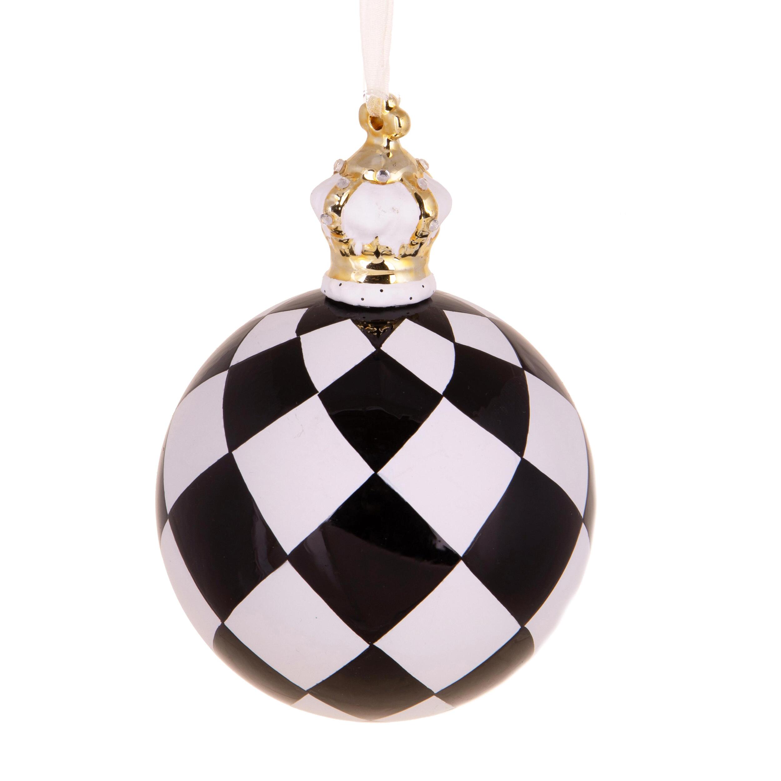Sfera con rombi top corona - Pezzi 3 - BIANCO - Bianchi Dino SpA
