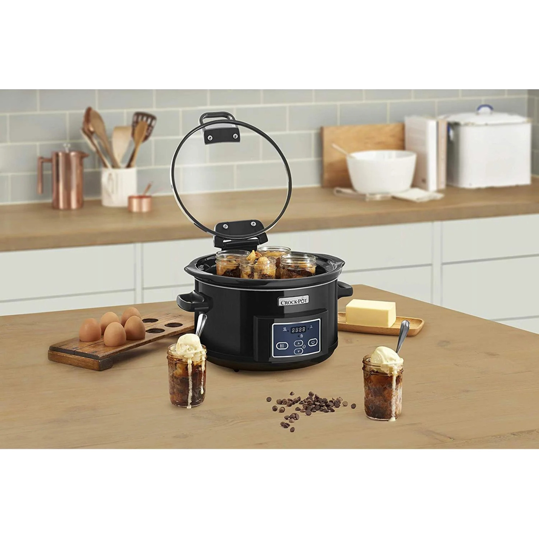 Crockpot olla cocción lenta 4,7 L CSC052X con tapa abatible