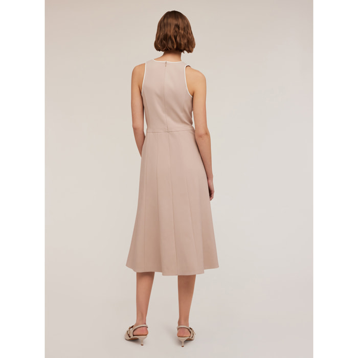 Motivi - Vestito flare con inserto - Beige