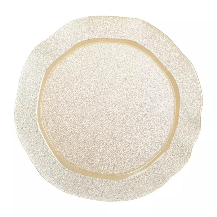 Lot de 6 Assiette de présentation vanille