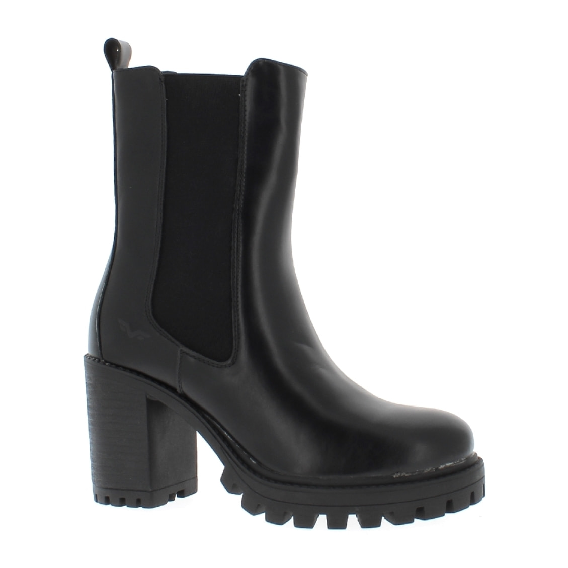 Armata di Mare Scarpe Donna Chunky Platform Chelsea Boots con Tacco AMD W32H83 Black