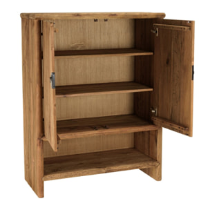 SANDY - Buffet 2 portes 1 niche bois pin recyclé