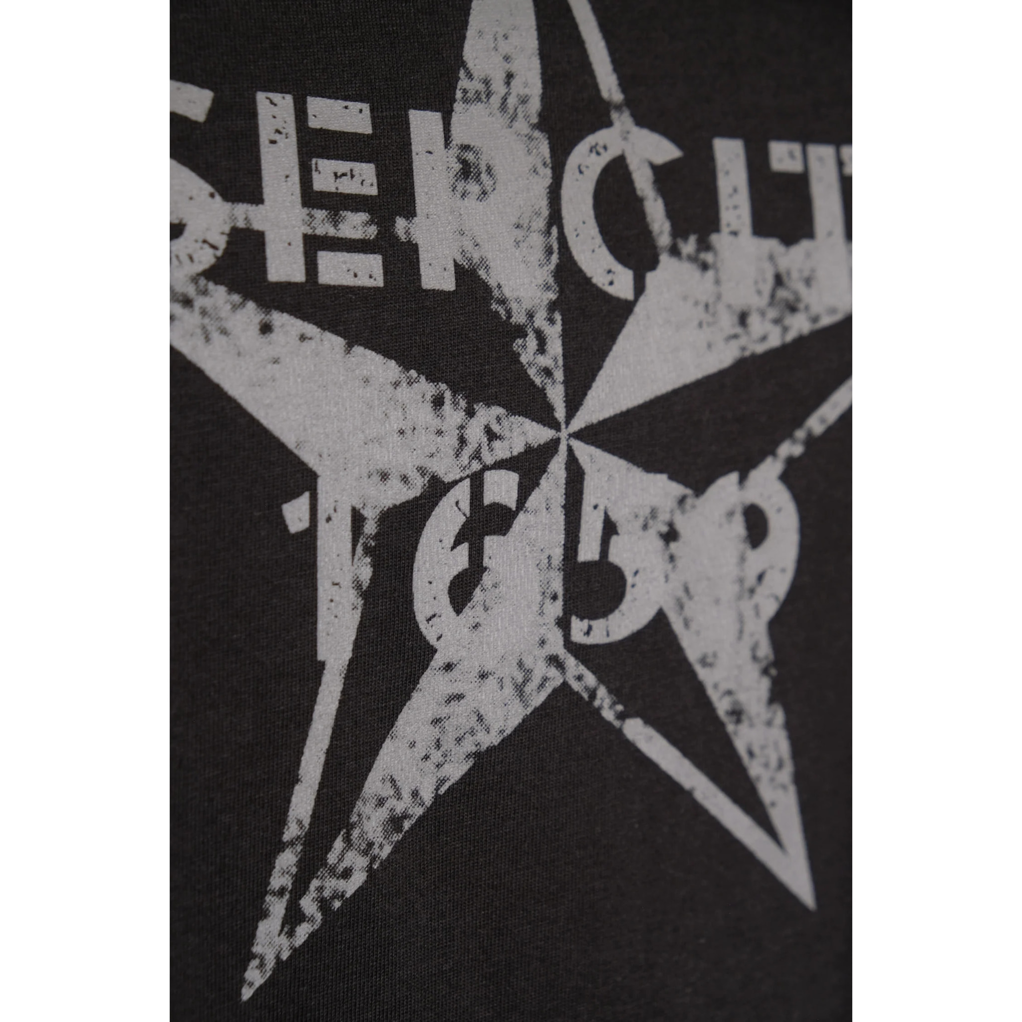 T-shirt Esercito nera in cotone uomo