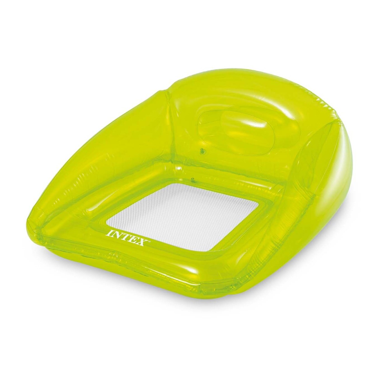 Intex Sillón hinchable transparente con red, PVC, surtido, 104x102 cm