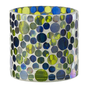 J-Line Chandelier - verre - bleu/vert- medium