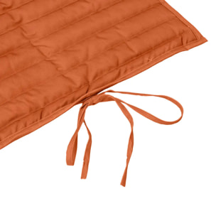 Coussin de transat enroulable "Adiya" ambre 180x60cm en polyester