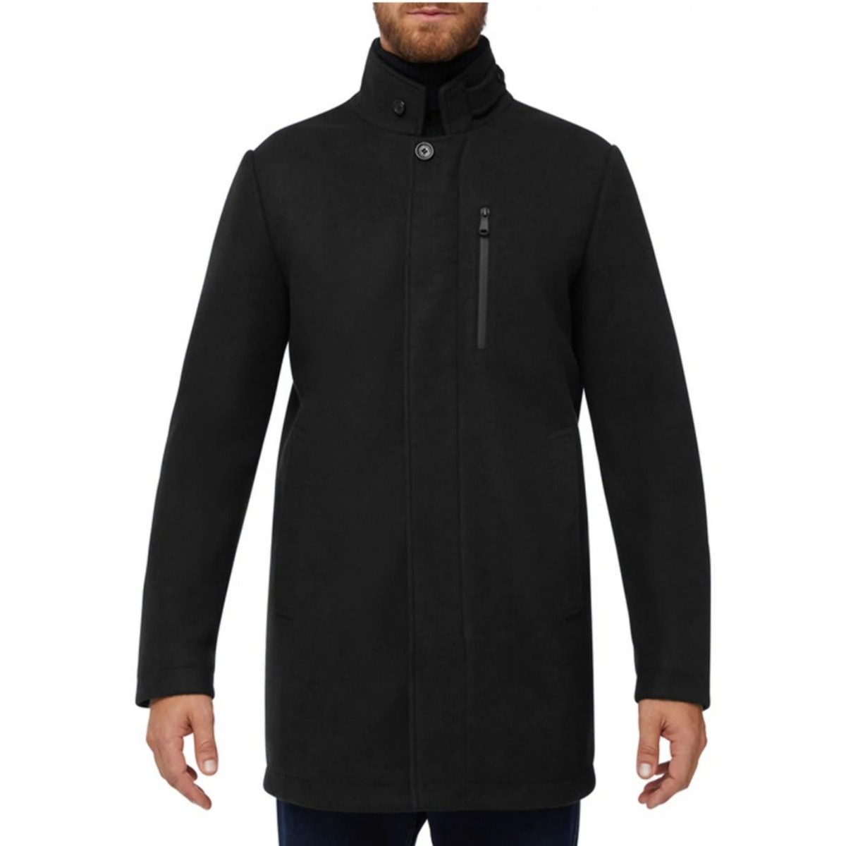 Abrigos Hombre de la marca GEOX  modelo M MONREALE Black