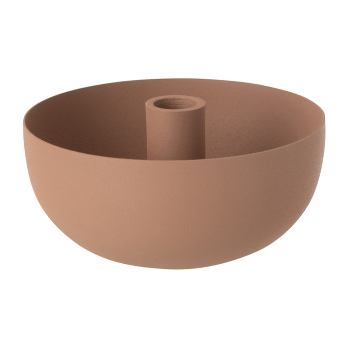 J-Line bougeoir Bol - acier - vieux rose - large