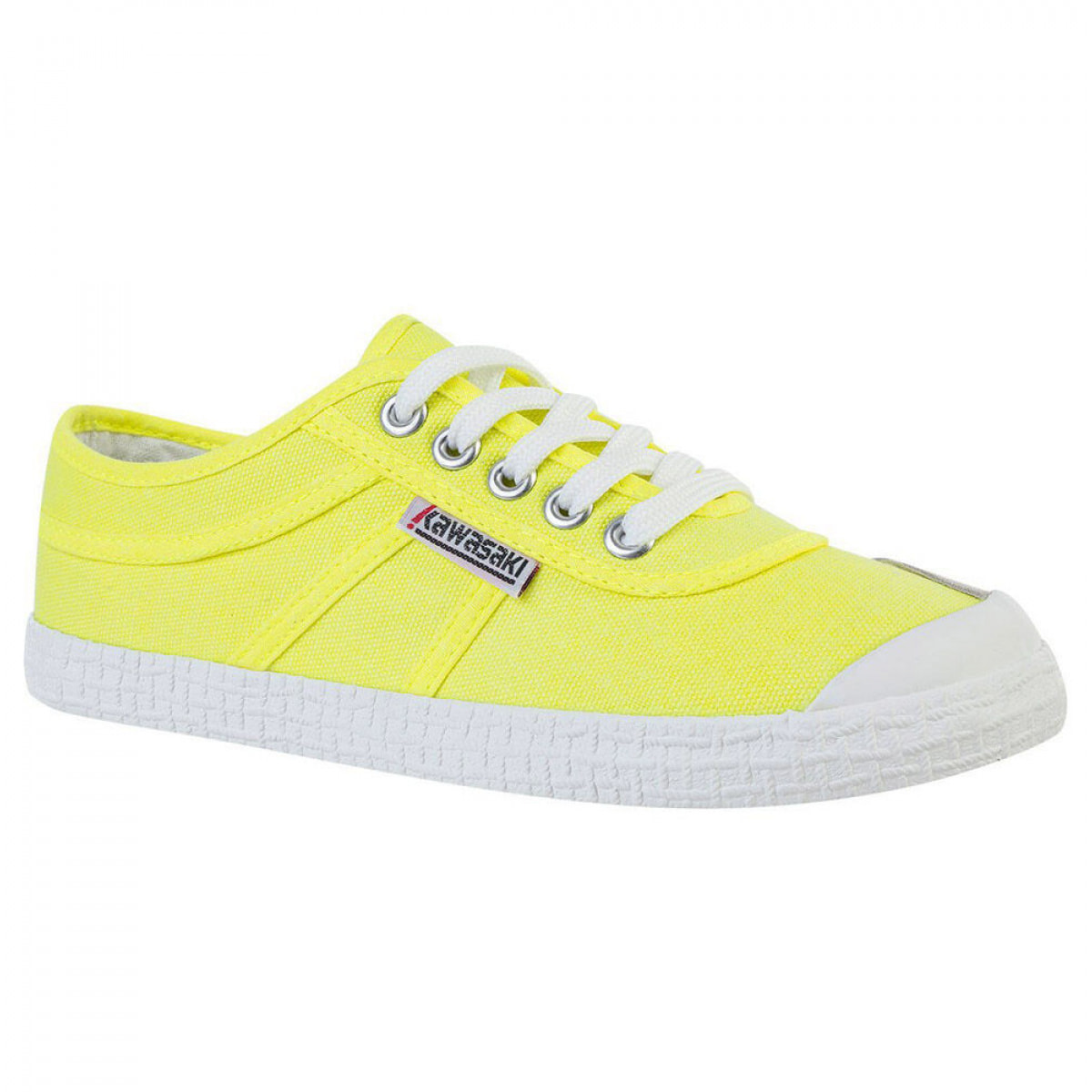 KAWASAKI Original Neon Canvas Shoe K202428 5001 Safety Yellow