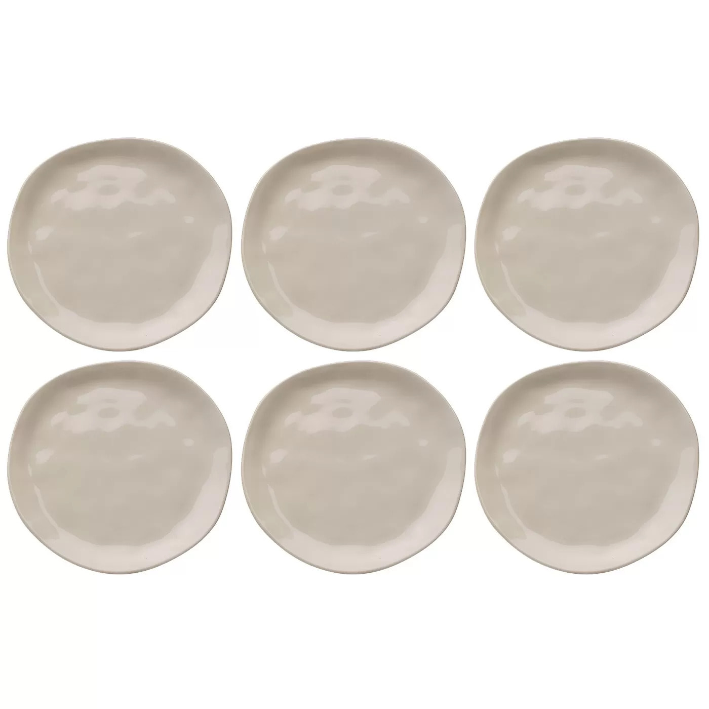 Assiettes Organic 20cm crème set de 6 Kare Design