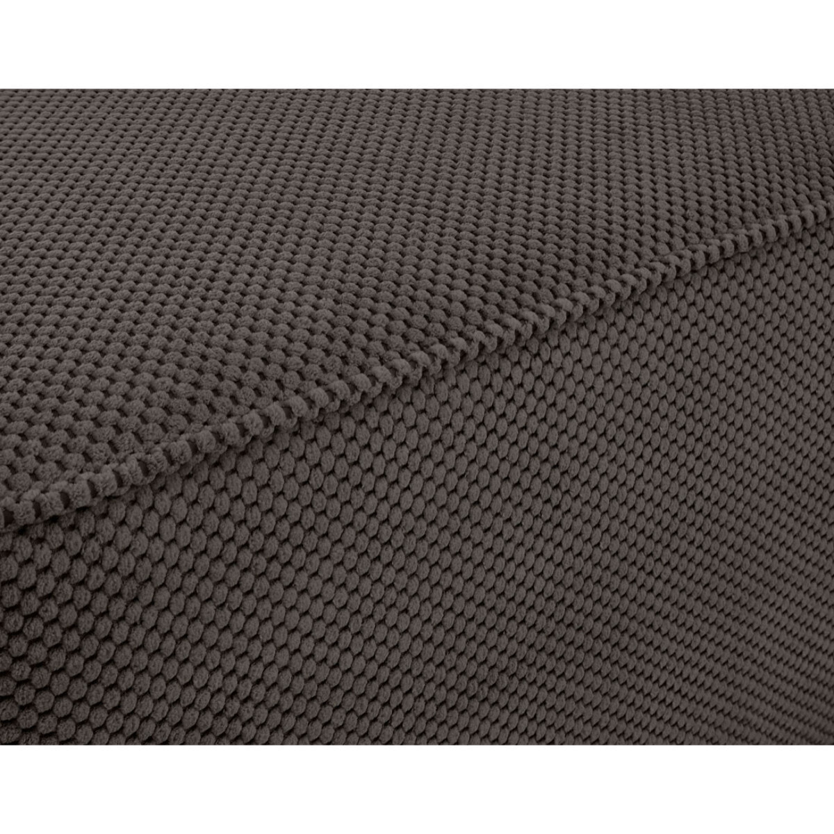 Topaze - pouf - en velours texturé - Gris
