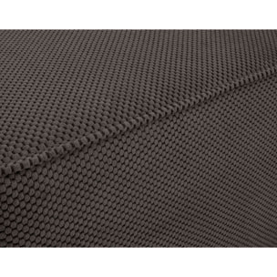 Topaze - pouf - en velours texturé - Gris
