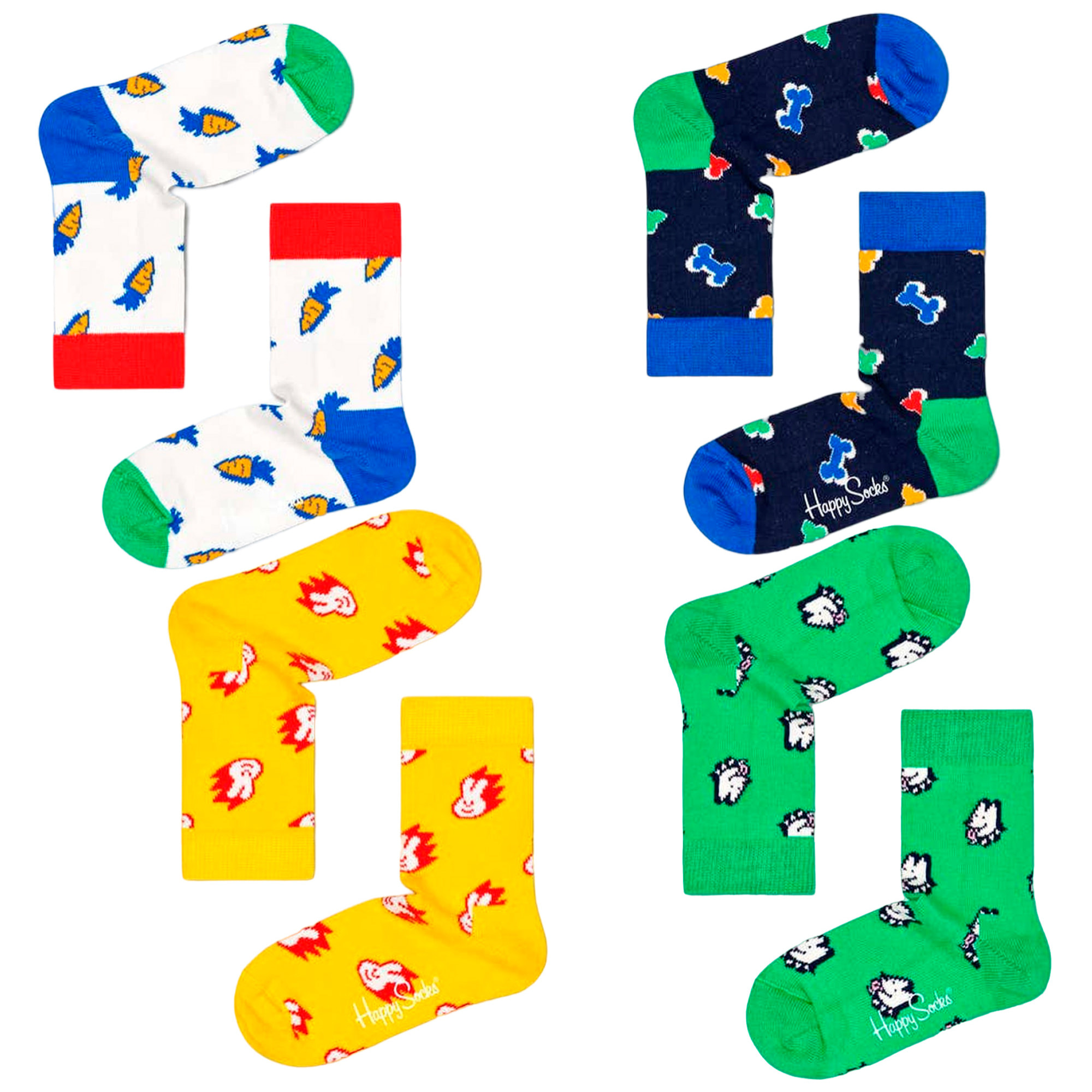 Calcetines 4-pack kids pets gift set