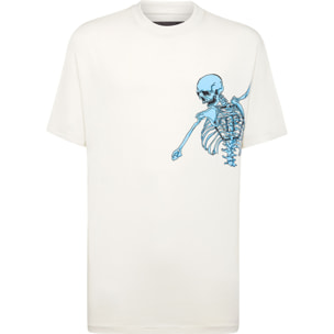 PHILIPP PLEIN Camiseta de cuello redondo y manga corta SKELETON