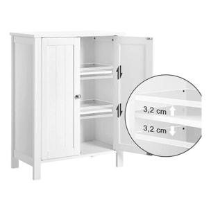 Mobiletto da bagno White 60x30x80 cm -Sarah