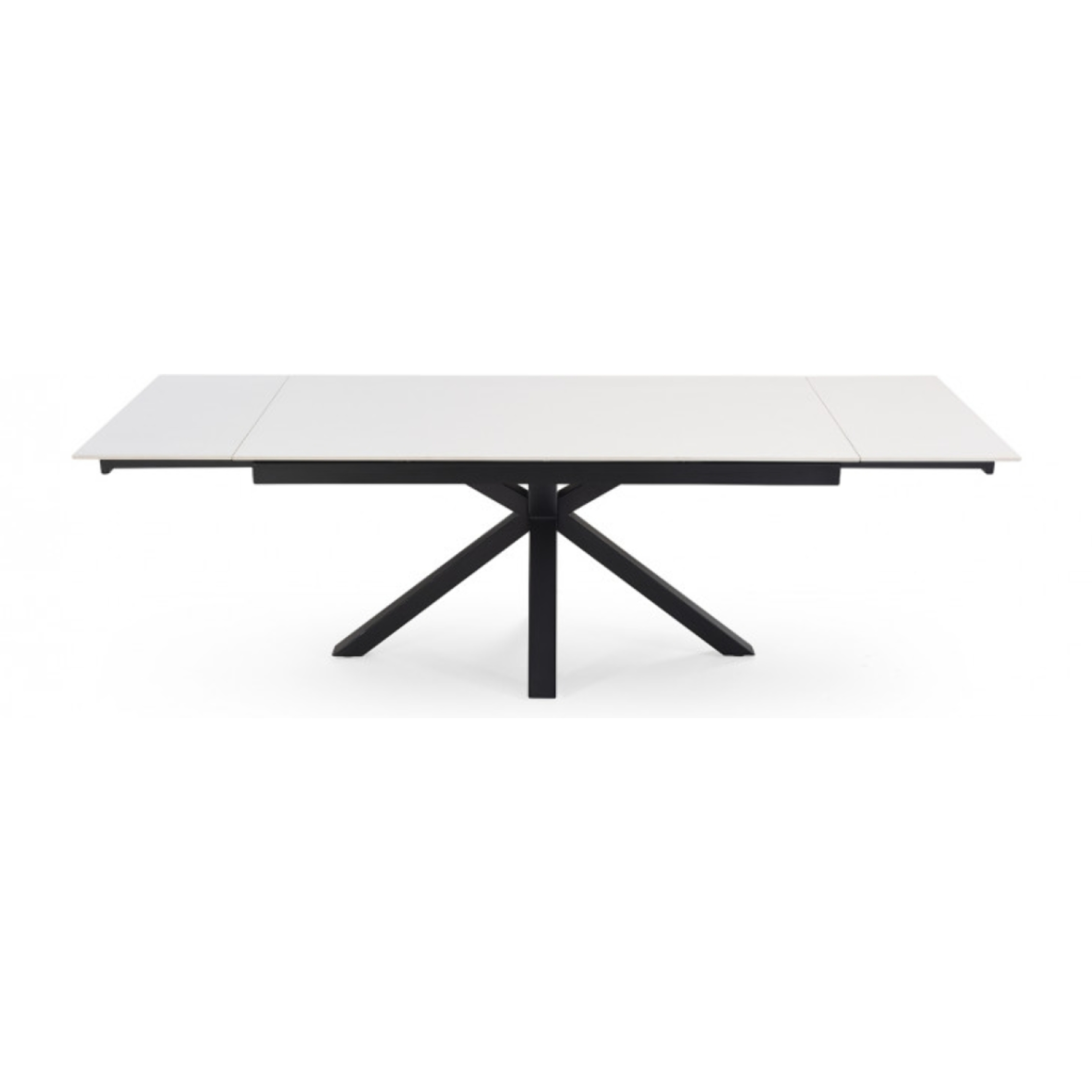 Table extensible en céramique blanc pure L160/240cm - 9 piètements - UNIK