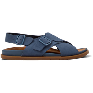 Sandalias - CAMPER Lluc Sandal - Azul - Cuero de gamuza