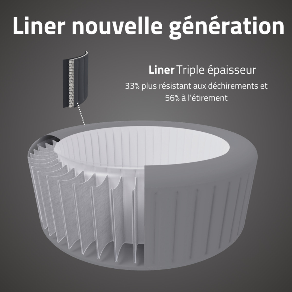 Bestway Spa gonflable carré Lay-Z-Spa Hawaii HydroJet Pro 4-6 personnes