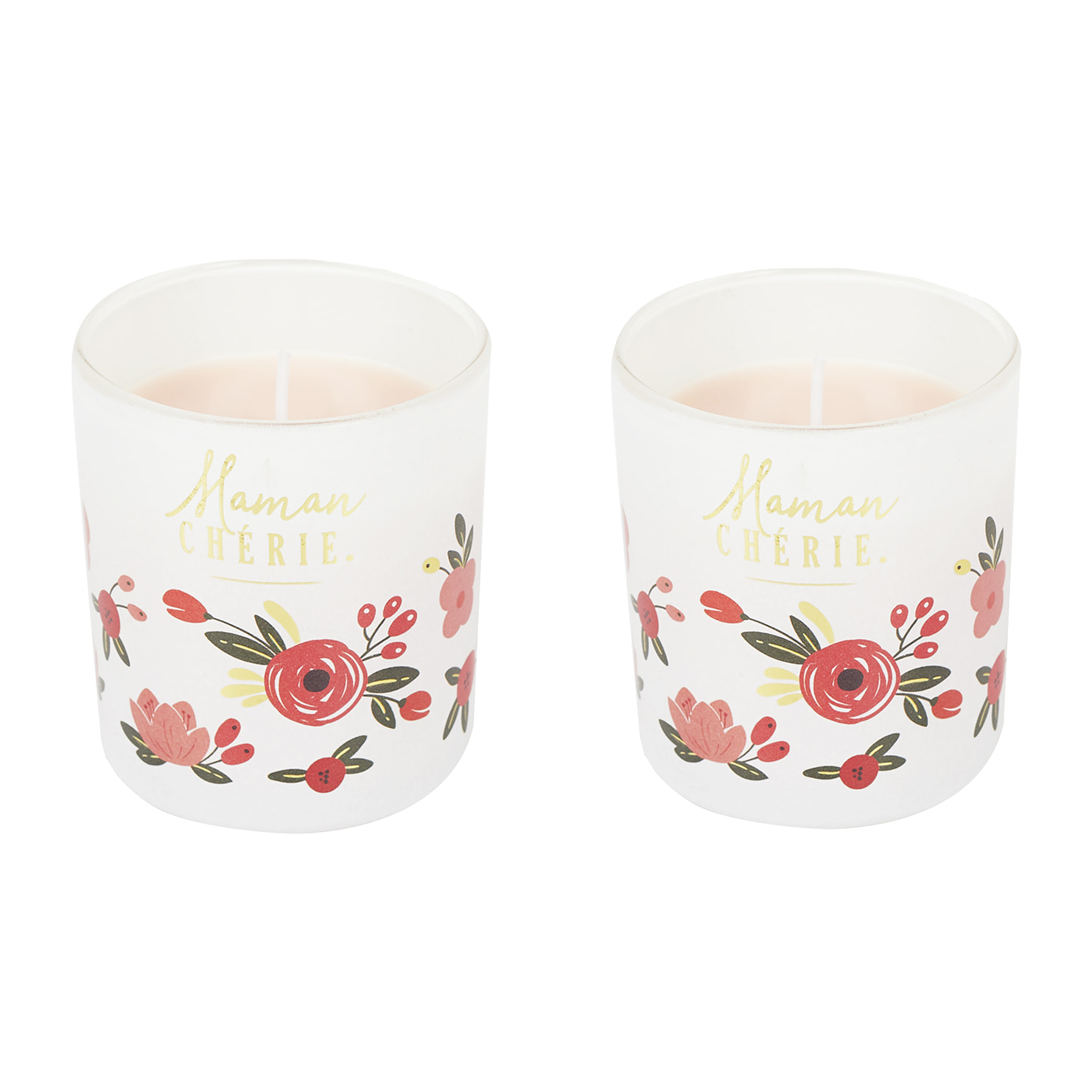 Bougie Parfumee X2 Coffret Maman Cherie
