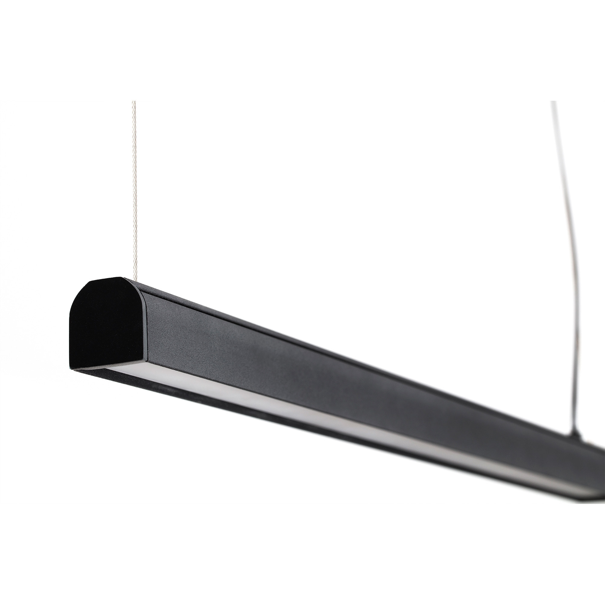 VICO 600 Lampe suspension noire avec fleuron de surface