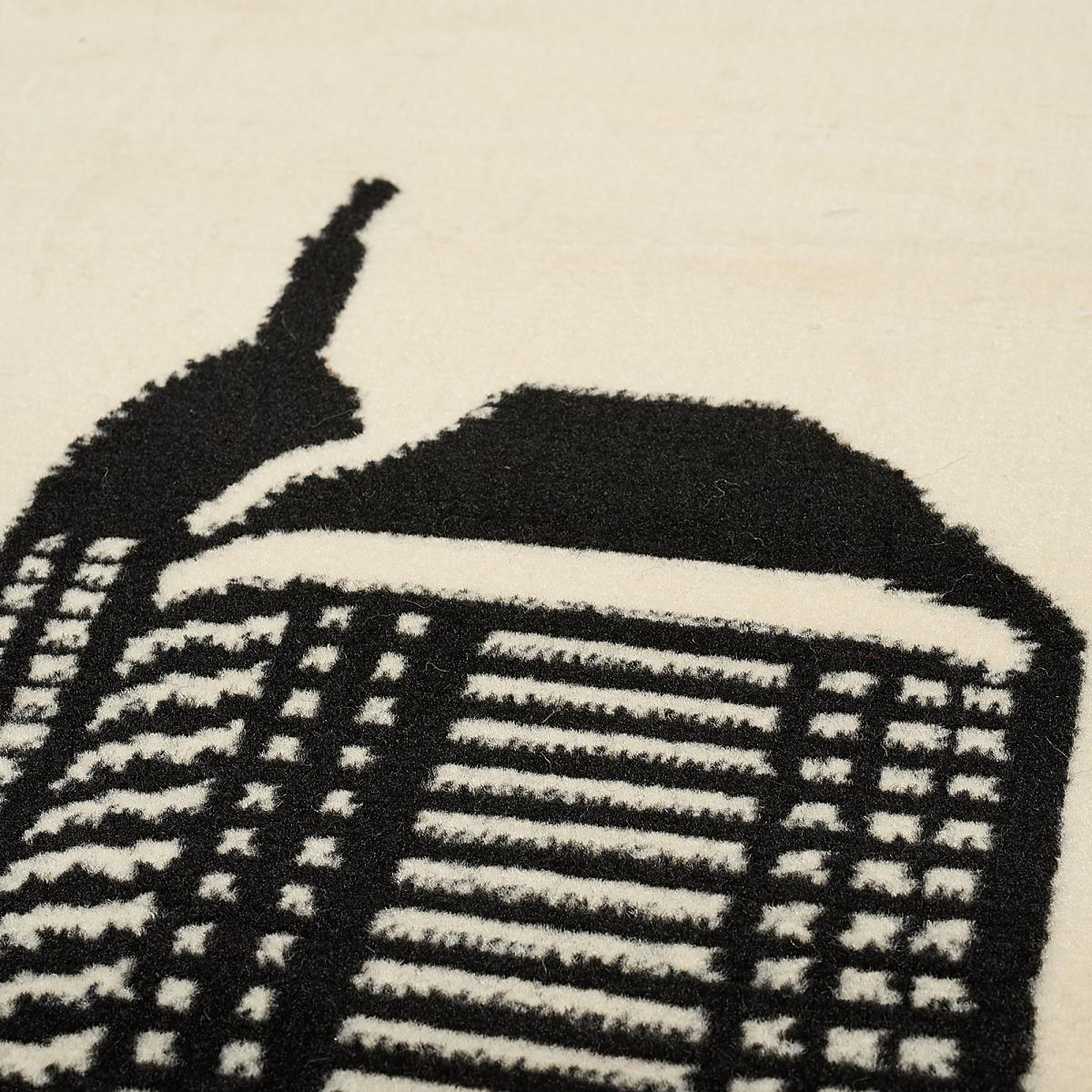 Tapis NEWYORK noir et blanc