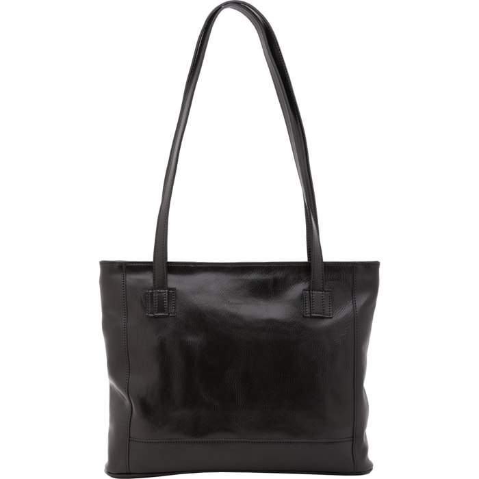 Borsa a spalla  da donna In Vera pelle Made in Italy 30x37x8 cm