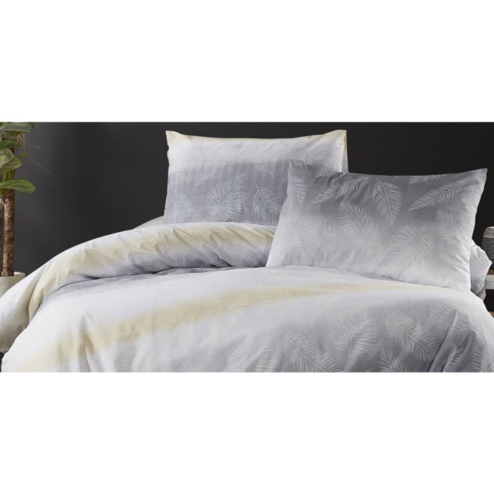 Parure housse de couette et taie(s) d'oreiller coton imprimé