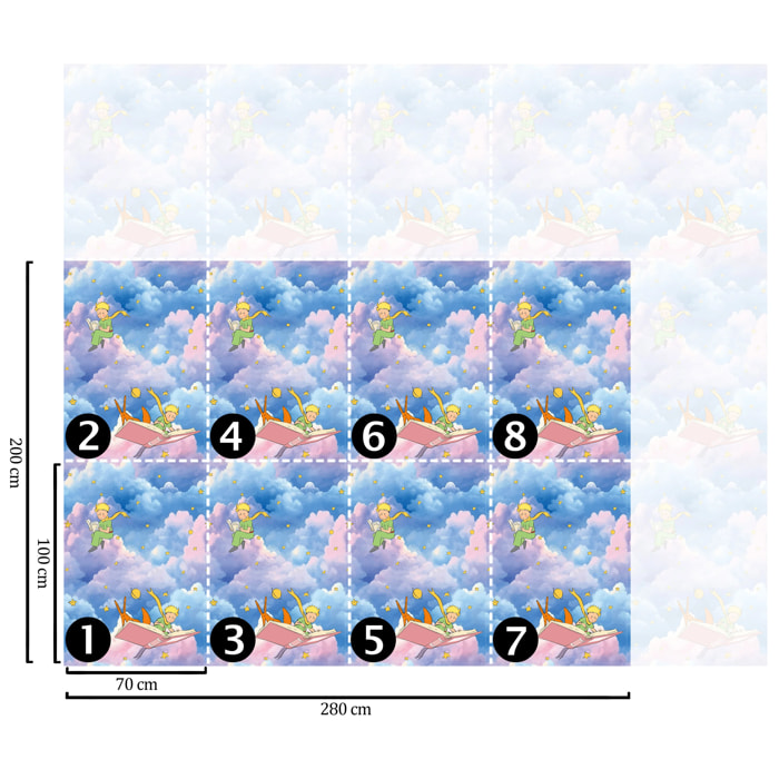 Carta da Parati Ufficiale Il Piccolo Principe Lettura Cielo