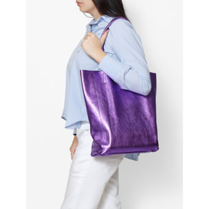 Borsa a spalla da Donna Genny in Vera Pelle Made in Italy 36x40x11 cm