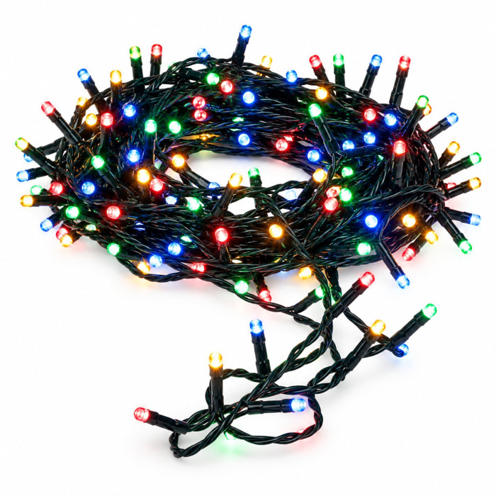 Guirnalda con luces LED multicolor para exteriores