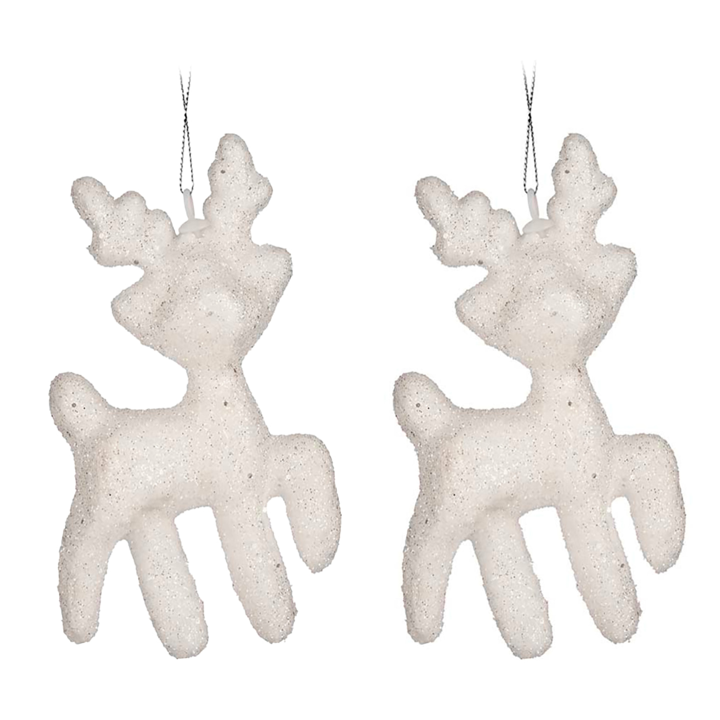 SET 2 RENNE DECORATIVI NATALE 11CM