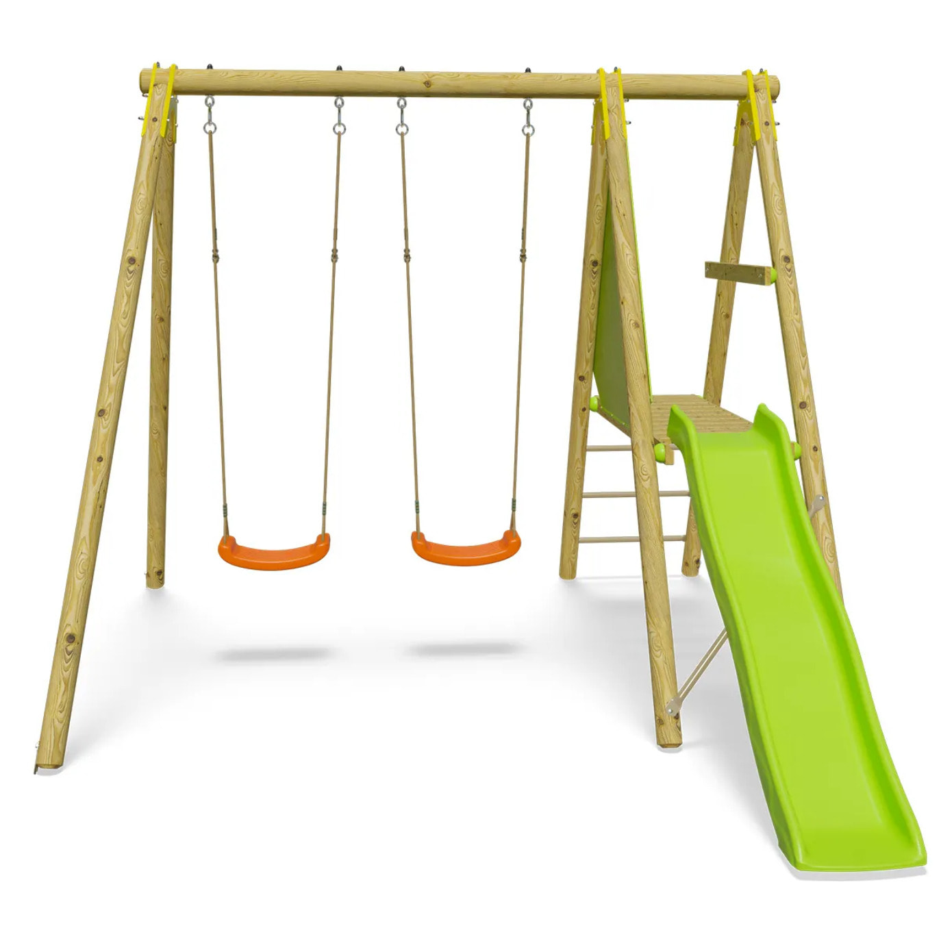 Balançoire en bois 2,30 m Topwood DANI - 4 enfants