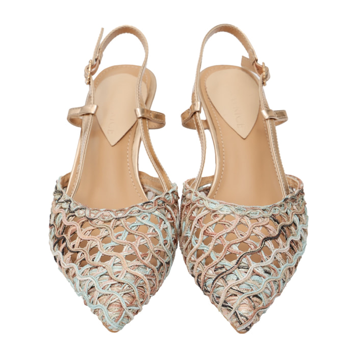 Decolletè cinturino regolabile - tacco 7,0 cm