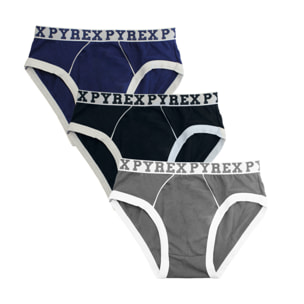 Slip Bambino Pyrex in Cotone Elasticizzato Pacco da 3pz, Art.25101 Assortito