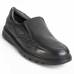 Mocasín De Piel - Negro