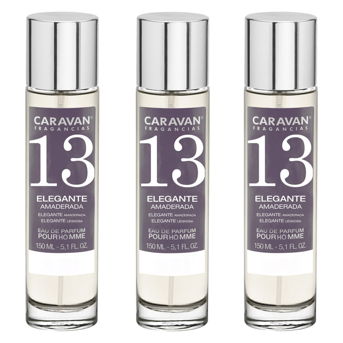 Caravan fragancias set de 3 frascos perfume de hombre nº13, de 150 ml