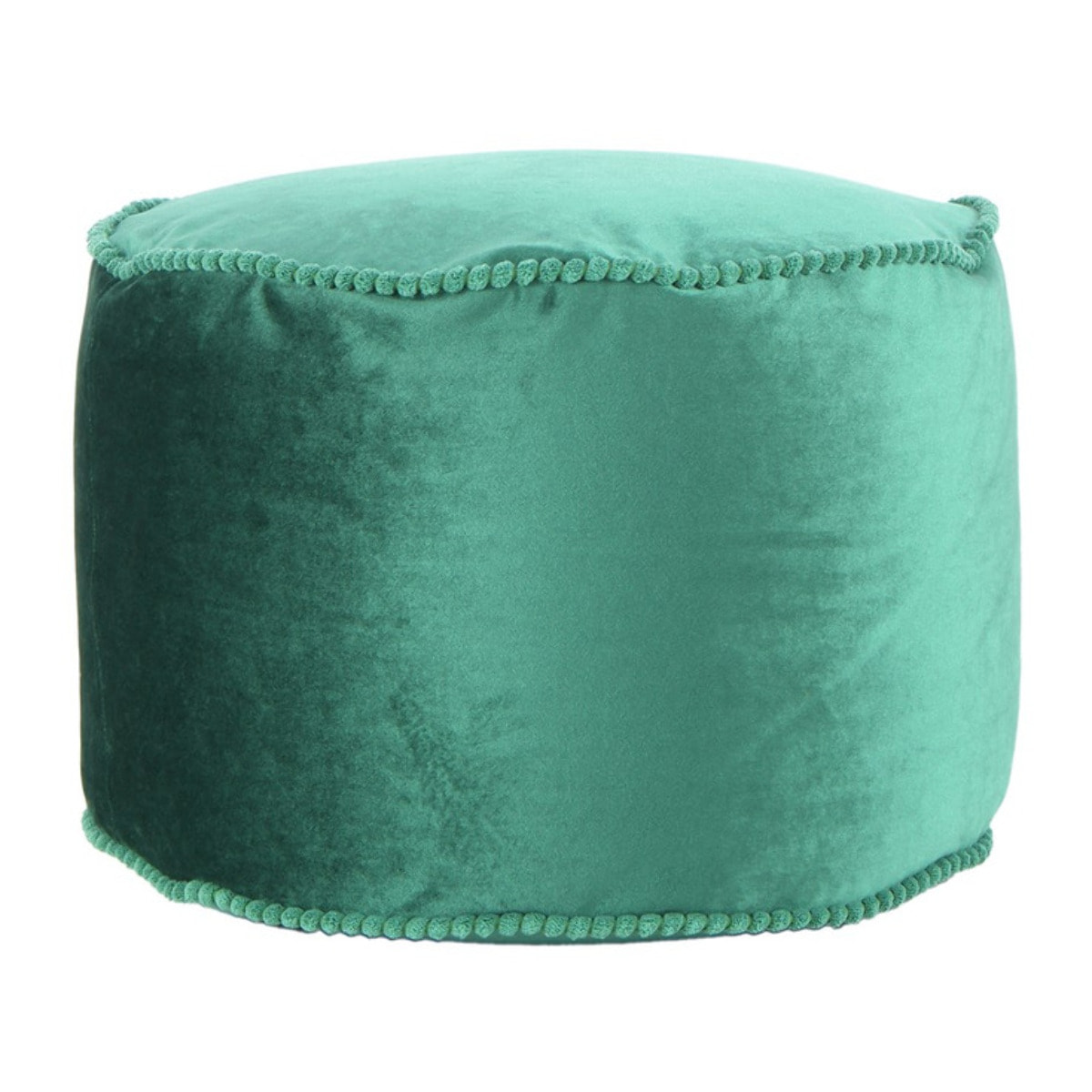 Pouf Rotondo Taj Mahal in Velluto Blu