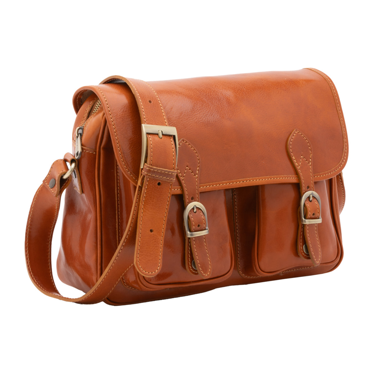 Borsa a tracolla  da donna In Vera pelle Made in Italy 32x23x15 cm