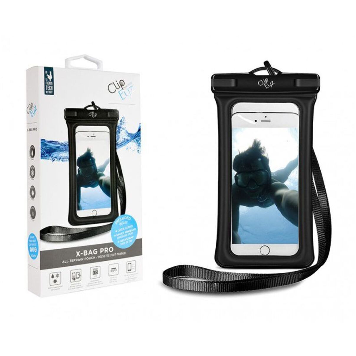 Etui CLIPEYZ Pochette étanche tout terrain noir