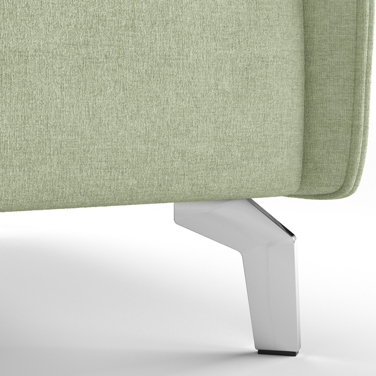 Canapé droit convertible 3 places en tissu chenille - ouverture express - NOVOLI
