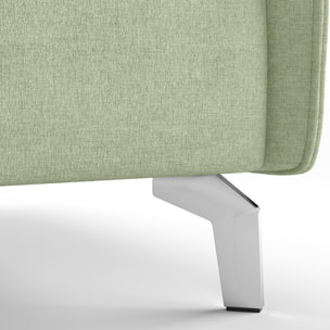 Canapé droit convertible 3 places en tissu chenille - ouverture express - NOVOLI
